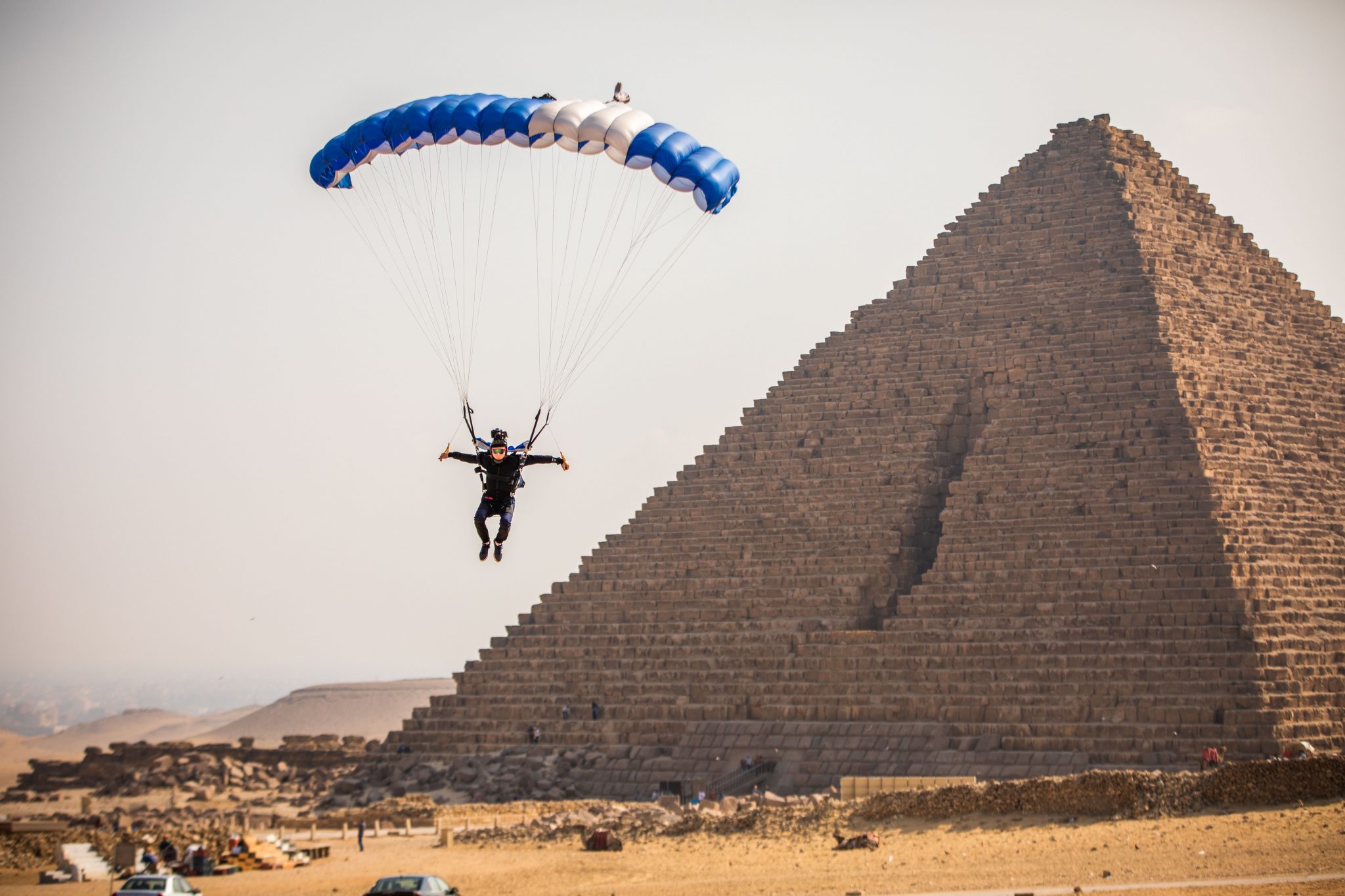 WHA parachutist during an event display jump